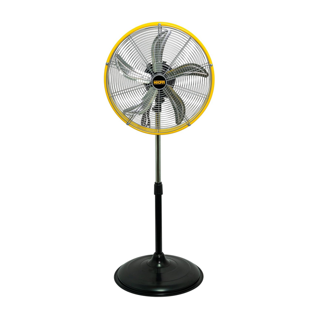 5000 CFM 20 inch High Velocity Pedestal Oscillating Fan, Powerful 1/5 HP Motor, 6FT Power Cord and Oscillation Standing Fan for Commercial or Industrial - UL Safety Listed