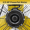 24" Roll About Fan 7900 CFM | 2.5HP Motor UL