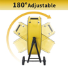 24 Inch Enclosed Motor Drum Fan with TEAO Sealed Powerful 1/3HP Motor, 9 Feet Cord, 9200 CFM 2-Speeds High Velocity, Safety Yellow Shop Fan, 180 Degree Tilting, Move Much Air, UL Approved