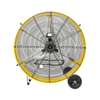 26800 CFM 42 Inch Industrial Drum Fan, 4/5HP Powerful Motor, Heavy Duty Barrel Structure, 8 Inch Wheels, Move Much Air for Warehouse, Garage Or Industrial Commercial Use - CUL Listed