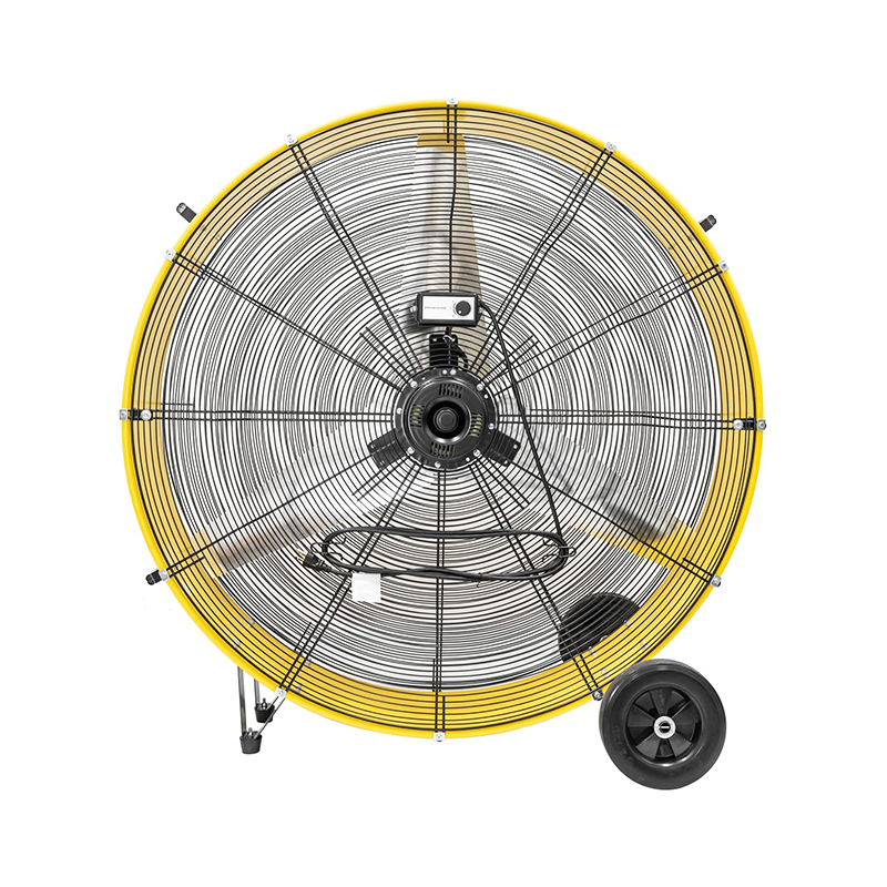 26800 CFM 42 Inch Industrial Drum Fan, 4/5HP Powerful Motor, Heavy Duty Barrel Structure, 8 Inch Wheels, Move Much Air for Warehouse, Garage Or Industrial Commercial Use - CUL Listed