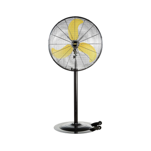 8300 CFM 30 Inch Heavy Duty High Velocity Pedestal Oscillating Fan with Powerful 1/3 HP Motor, Ball Bearing, 9 Feet Cord & Turbo Yellow Blade - UL Listed