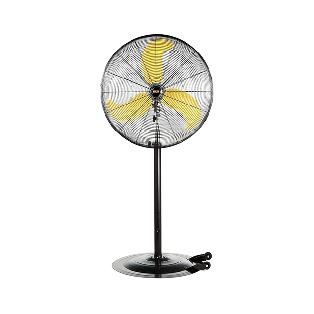 8300 CFM 30 Inch Heavy Duty High Velocity Pedestal Oscillating Fan with Powerful 1/3 HP Motor, Ball Bearing, 9 Feet Cord & Turbo Yellow Blade - UL Listed