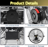 4600 CFM 18 inch High Velocity Wall Mounted Fan, TEAO Enclosure Motor, Safety Yellow Blade, 9 FT Cord, 180 Degree Tilting, 3 Speed Industrial Shop Fan for Patio, Garage Use - UL Listed