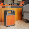 HICFM 1500W Electric Utility Space Heater BTU 5120 with Thermostat Control, Two Power Setting, Fan Only Option, Built-in Carrying Handle, Tip-Over Switch, Cool Touch, UL Safety (kilowatts, 1.5)