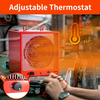HICFM 240V Fan-Forced Industrial Space Heater 5600W, heats Up to 600 ft². with Fan Only Function, 6ft Cord, Integrated Thermostat Control, Carry Handle and Overheat Protection, UL Safety