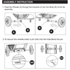 Replacement Wheel Set, Universal Use HICFM 30" Industrial Drum Fan Model FAN-D30 & FAN-D30FDC