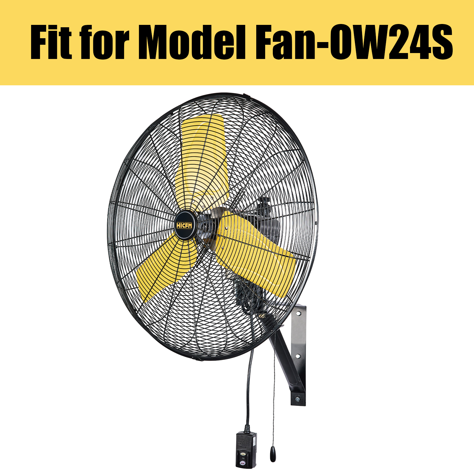 Pull Chain Replacement for HiCFM 24" Outdoor Wall Fan, Model FAN-OW24S