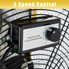 13000 CFM 30 inch Heavy Duty High Velocity Barrel Floor Drum Fan With Powerful 1/3HP Motor, 9ft Cord, 5in Solid Wheels for Workshop, Garage, Commercial or Industrial rooms - UL Safety Listed