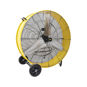 26800 CFM 42 Inch Industrial Drum Fan, 4/5HP Powerful Motor, Heavy Duty Barrel Structure, 8 Inch Wheels, Move Much Air for Warehouse, Garage Or Industrial Commercial Use - CUL Listed