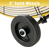 13000 CFM 30 inch Heavy Duty High Velocity Barrel Floor Drum Fan With Powerful 1/3HP Motor, 9ft Cord, 5in Solid Wheels for Workshop, Garage, Commercial or Industrial rooms - UL Safety Listed