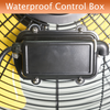 HiCFM 4600 CFM 18 inch Outdoor Safety Yellow Wall Mounted Fan with IP44 Enclosure Motor, Sealed Control Box, 9 FT Cord & GFCI Plug, 3-Speed Weatherproof for Patio, Workstation - UL Listed