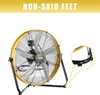 6300 CFM 20 inch Heavy Duty Shroud Fan with IP44 Enclosed Powerful 1/4 Motor, High Velocity Air Circulator for Workshop, Garage, Commercial or Industrial rooms - UL Safety Listed