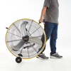 13000 CFM 30 inch Heavy Duty High Velocity Barrel Floor Drum Fan With Powerful 1/3HP Motor, 9ft Cord, 5in Solid Wheels for Workshop, Garage, Commercial or Industrial rooms - UL Safety Listed
