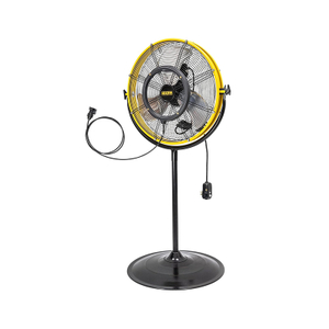 4400 CFM 20 Inch Outdoor Misting Fan Pedestal Standing Base with IP44 Enclosed Motor, Detachable Mist Spray Kit, 9 FT Cord & GFCI Plug, 180 Degree Tilted Head, UL Outdoor Approved