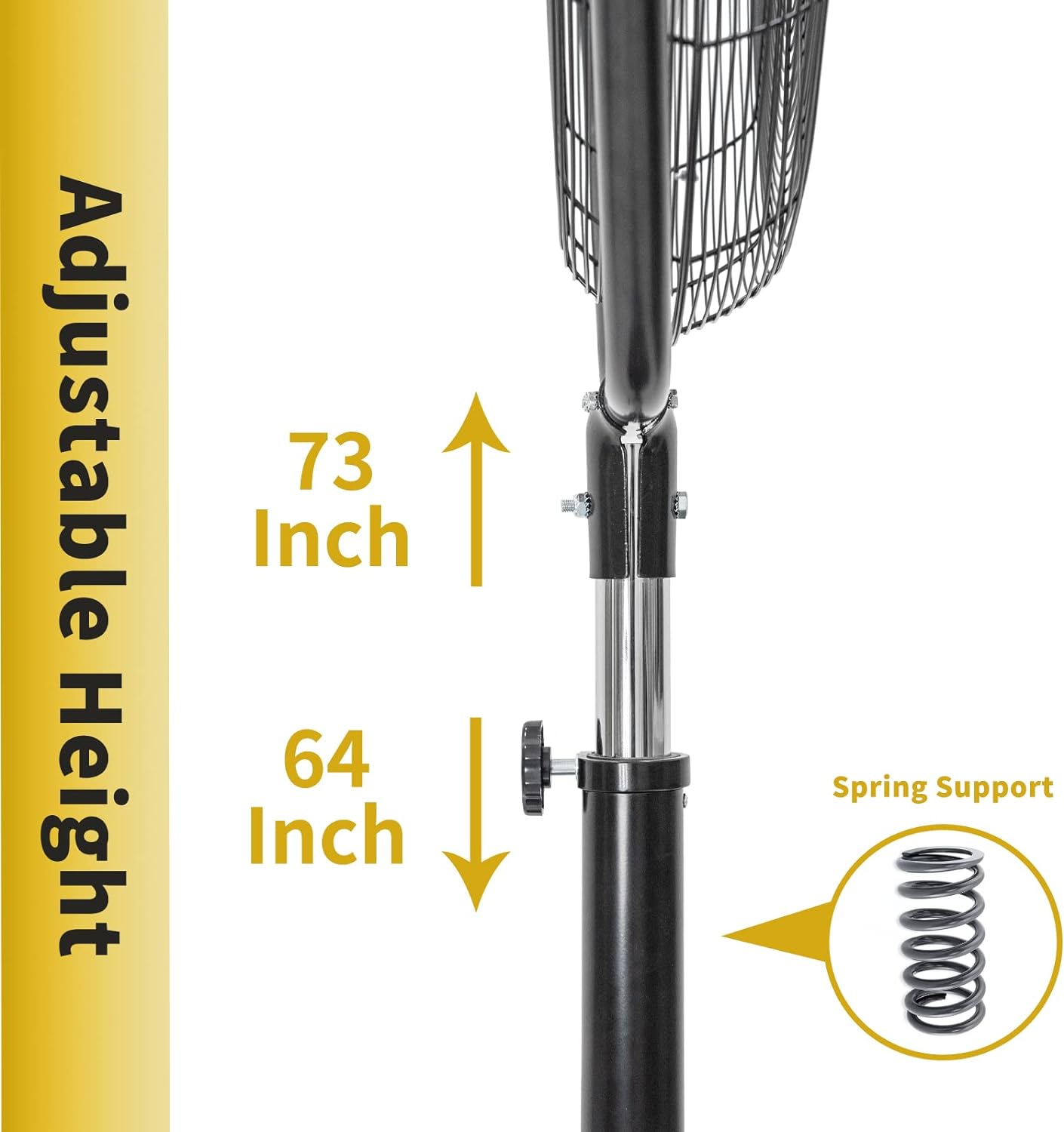 30 inch Tilting Pedestal Fan, 3-Speed 7600 CFM High Velocity Stand Up Fan with 1/3 Powerful Motor for Commercial Industrial Warehouse Gym Garage - UL Safety Listed