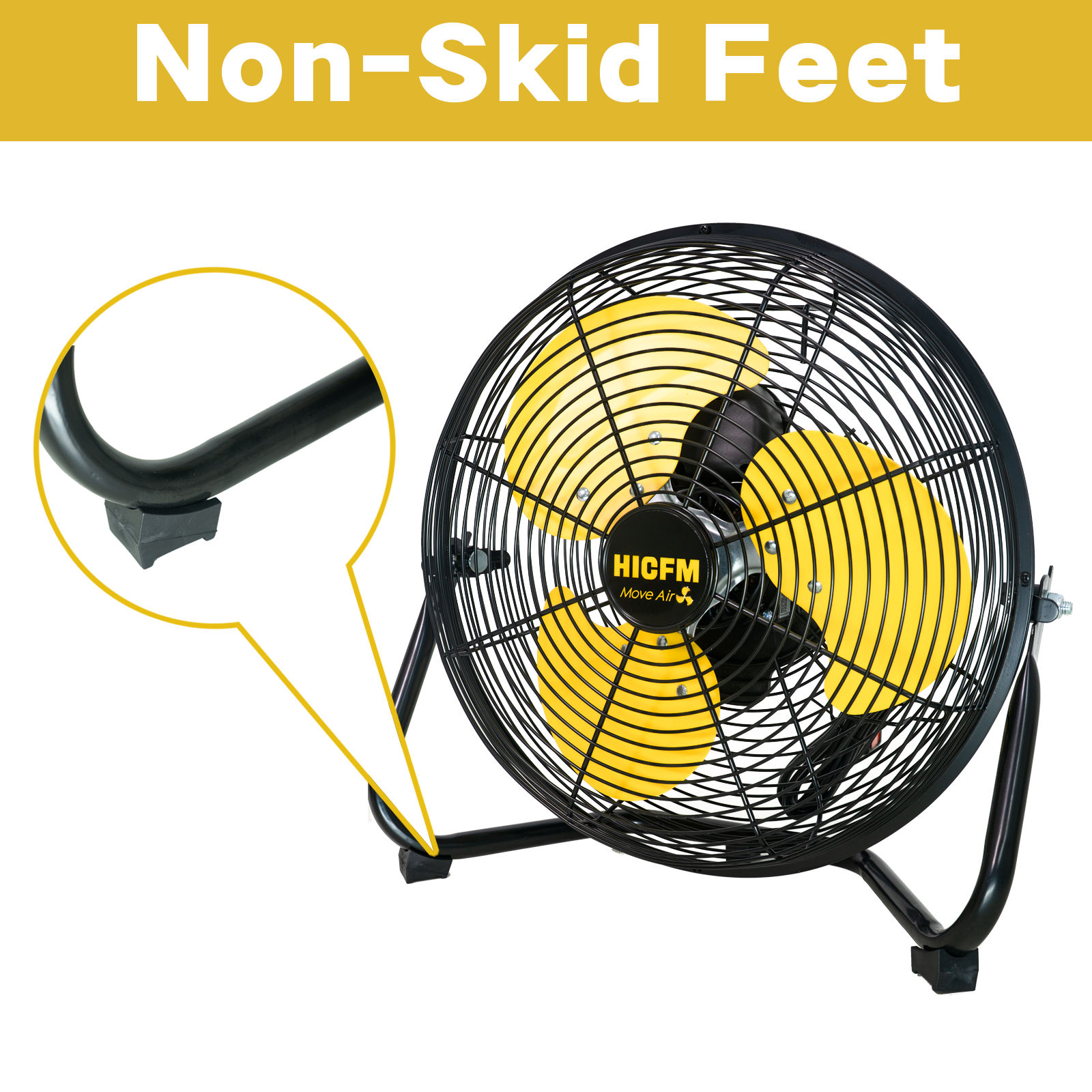 12 Inch Potable Metal Floor Fan
