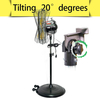 20 inch Tilting Pedestal Fan, 3-Speed 5000 CFM High Velocity Stand Up Fan with 1/5 Powerful Motor for Commercial Industrial Warehouse Gym Garage - UL Safety Listed