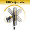 30 inch Tilting Pedestal Fan, 3-Speed 7600 CFM High Velocity Stand Up Fan with 1/3 Powerful Motor for Commercial Industrial Warehouse Gym Garage - UL Safety Listed