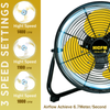 12 Inch Potable Metal Floor Fan