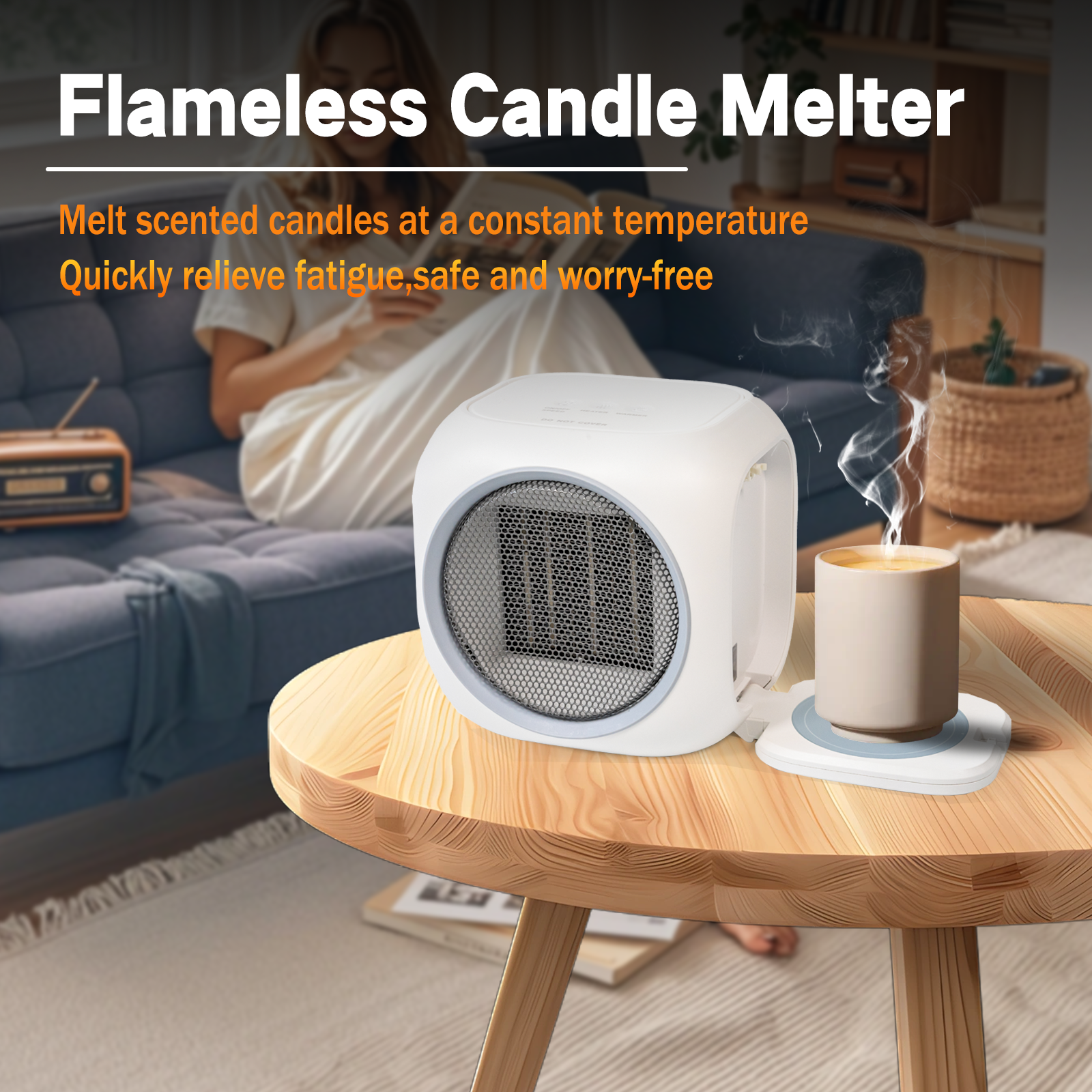 2 in 1 Space Heater & Smart Mug Warmer