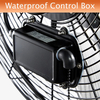 5100 CFM Safety Yellow 20 Inch Outdoor High Velocity Wall Mounted Fan with IP44 Enclosure Motor, Sealed Control Box, 9 FT Cord & GFCI Plug, Weatherproof for Patio, Workstation - UL Listed