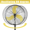 8300 CFM 30 Inch Heavy Duty High Velocity Pedestal Oscillating Fan with Powerful 1/3 HP Motor, Ball Bearing, 9 Feet Cord & Turbo Yellow Blade - UL Listed