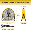 24" Light Duty Drum Fan
