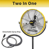 4400 CFM 20 Inch Outdoor Misting Fan Pedestal Standing Base with IP44 Enclosed Motor, Detachable Mist Spray Kit, 9 FT Cord & GFCI Plug, 180 Degree Tilted Head, UL Outdoor Approved