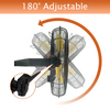 HiCFM 4600 CFM 18 inch Outdoor Safety Yellow Wall Mounted Fan with IP44 Enclosure Motor, Sealed Control Box, 9 FT Cord & GFCI Plug, 3-Speed Weatherproof for Patio, Workstation - UL Listed
