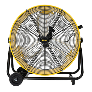 HiCFM 8800 CFM 24 inch BLDC Drive Drum Fan with High Efficiency EC Motor, Variable Speed Control, Friendly Noise Operation for Air Circulation, UL Listed