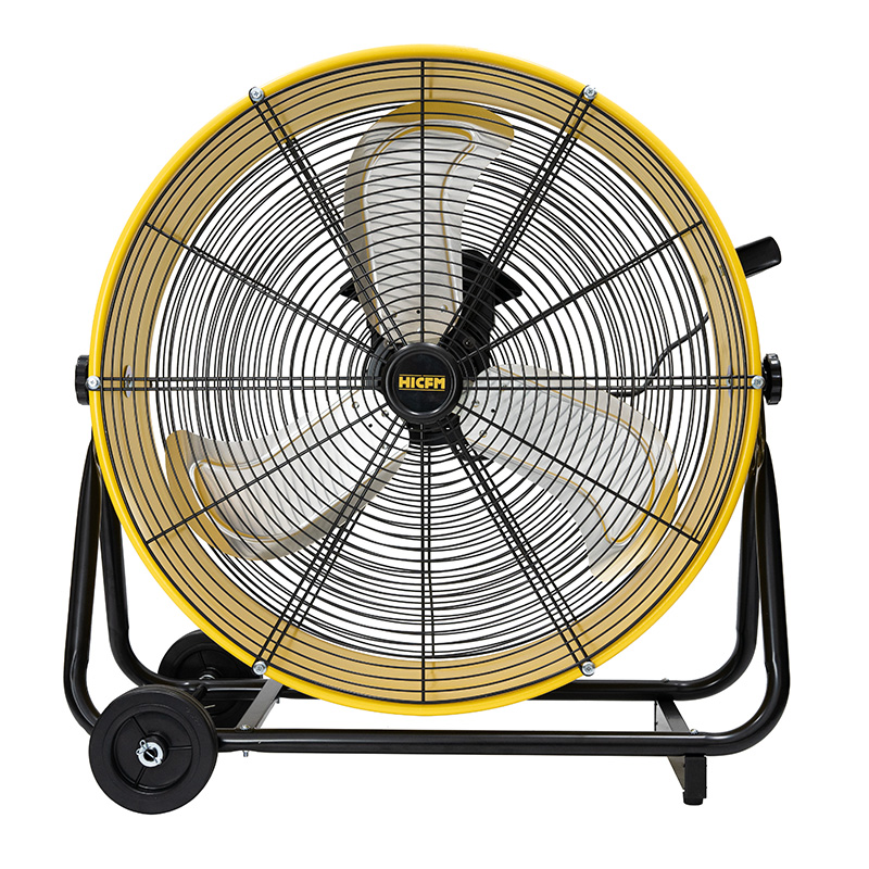 HiCFM 8800 CFM 24 inch BLDC Drive Drum Fan with High Efficiency EC Motor, Variable Speed Control, Friendly Noise Operation for Air Circulation, UL Listed