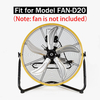 HiCFM Replacement Fan Blade for FAN-D20 20