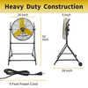 24" Roll About Fan 7900 CFM | 2.5HP Motor UL