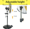 20 inch Tilting Pedestal Fan, 3-Speed 5000 CFM High Velocity Stand Up Fan with 1/5 Powerful Motor for Commercial Industrial Warehouse Gym Garage - UL Safety Listed