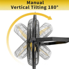5000 CFM 20 inch Orbital Remote Control Wall Mounted Fan, 1/5HP Motor, Manual & Remote Operation, Timer, Oscillation & Tilting, 3 Speed, 9ft Power Cord Industrial and Commercial- UL Listed