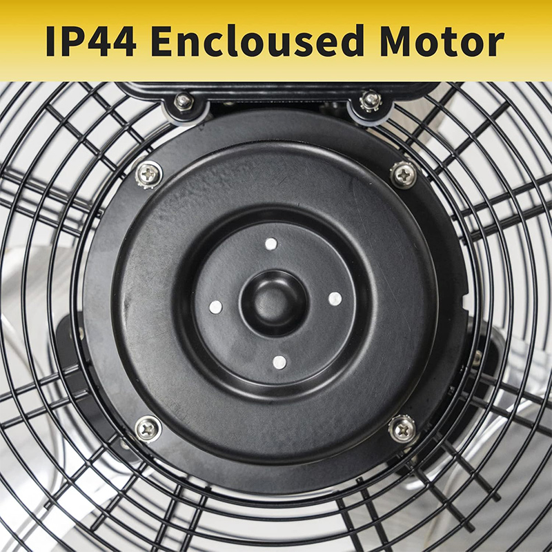 4400 CFM 20 Inch Outdoor Misting Fan Pedestal Standing Base with IP44 Enclosed Motor, Detachable Mist Spray Kit, 9 FT Cord & GFCI Plug, 180 Degree Tilted Head, UL Outdoor Approved