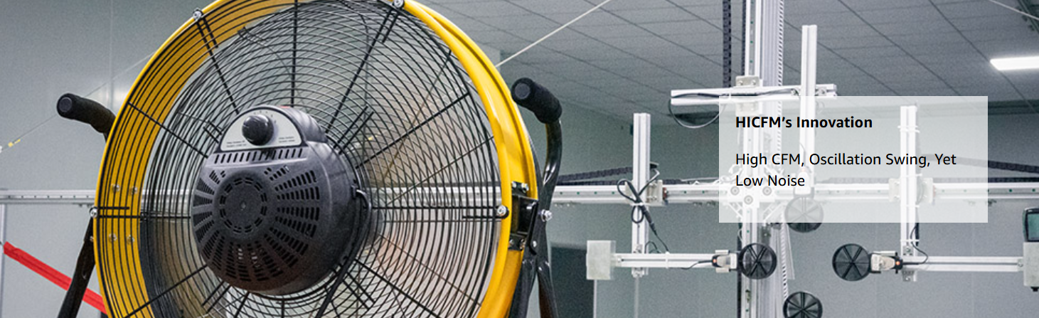 24" Oscillating Barrel Floor Fan | Stable Base UL