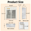 HICFM Electric Fan Forced Wall Heater Complete Unit Fast & Efficient Heating with Thermostat, 120V 1500Watt 5120BTU, Install Hole by 9 1/4” Wide X 11 1/8” Tall