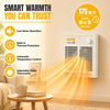HICFM Electric Fan Forced Wall Heater Complete Unit Fast & Efficient Heating with Thermostat, 120V 1500Watt 5120BTU, Install Hole by 9 1/4” Wide X 11 1/8” Tall