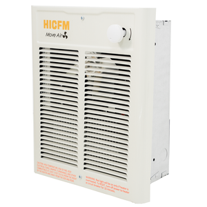 HICFM Electric Fan Forced Wall Heater Complete Unit Fast & Efficient Heating with Thermostat, 120V 1500Watt 5120BTU, Install Hole by 9 1/4” Wide X 11 1/8” Tall