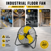 【New Technology】HICFM new TEAO enclosed motor with maximum airflow up to 6200 CFM and air speed even reach significant 10 Meter/Second, much stronger than normal 20inch circulation. Complete sealed mo