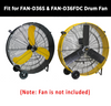 Replacement Wheel Set, Universal Use HICFM 36" Industrial Drum Fan Model FAN-D36S&D36FDC