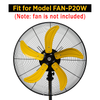 HICFM Replacement Fan Blade for FAN-P20W 20" Oscillation Stand Fan