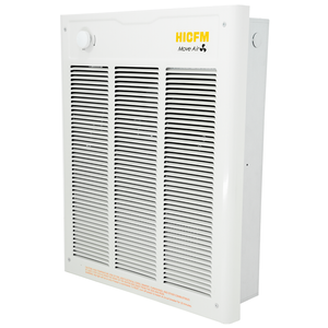 HICFM Electric Fan Forced Wall Heater Fast & Efficient Heating with Thermostat, Enclosed Motor Dual Voltage 240V 4000W 13650BTU (208V 3000W 10236BTU), Install Hole by 14 5/8” Wide X 18 1/2” Tall